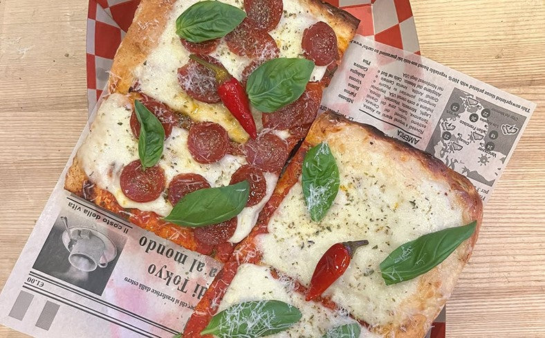 Sicilian-style pizza at Cafe Martorano in Fort Lauderdale