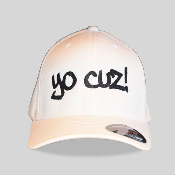 White & Black "Yo Cuz" Hat